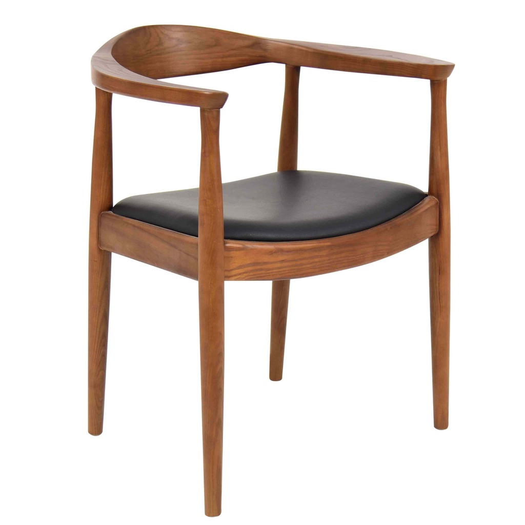 [1236569] Cafe Chair (BLACK Natural Wood/Black)