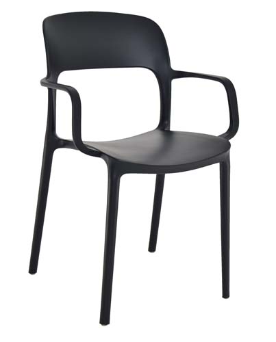 [1349092] Cafe Chair (BLACK)