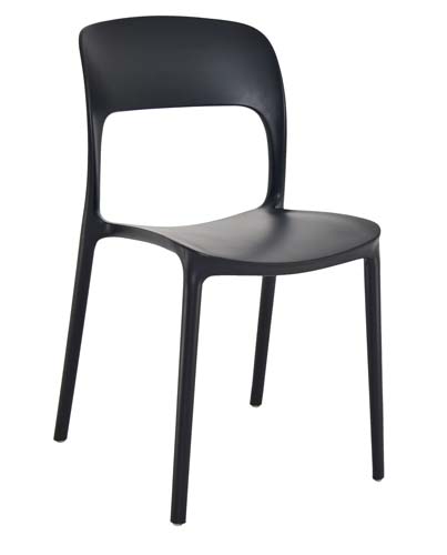 [1349290] Cafe Chair (BLACK)