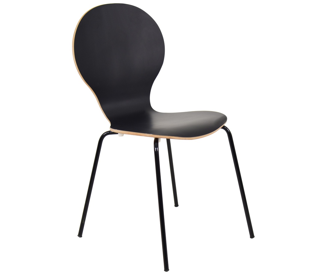 [1343397] Cafe Chair (BLACK)