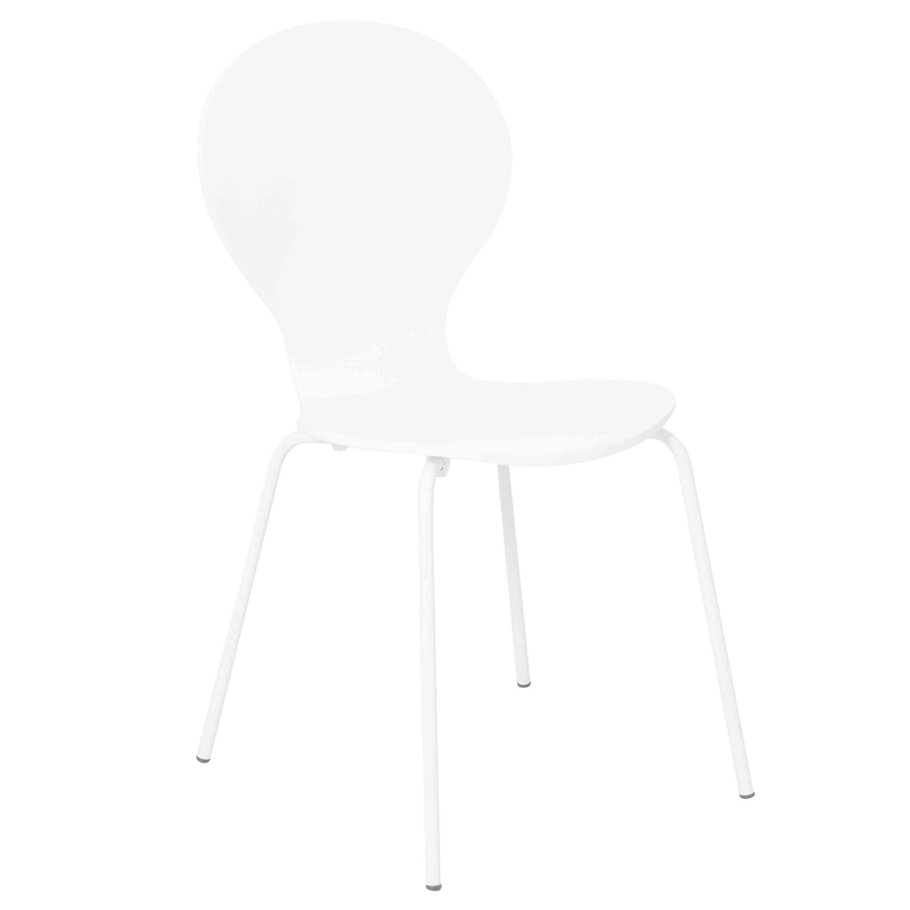 [1343472] Cafe Chair (WHITE White Gloss)