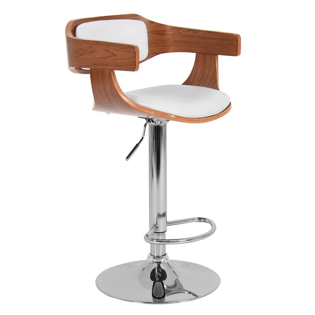 [1339604] Adjustable Height (WHITE Walnut/White)