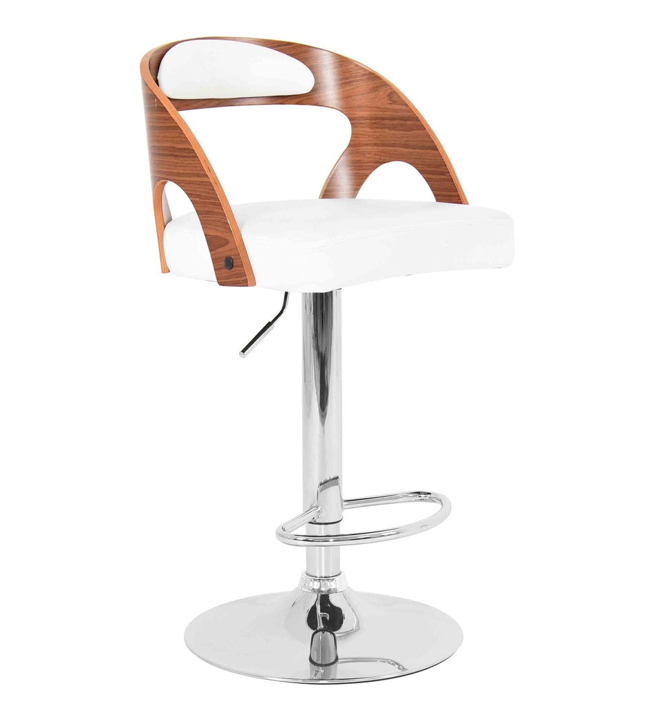 [1339666] Adjustable Height (WHITE Walnut/White)