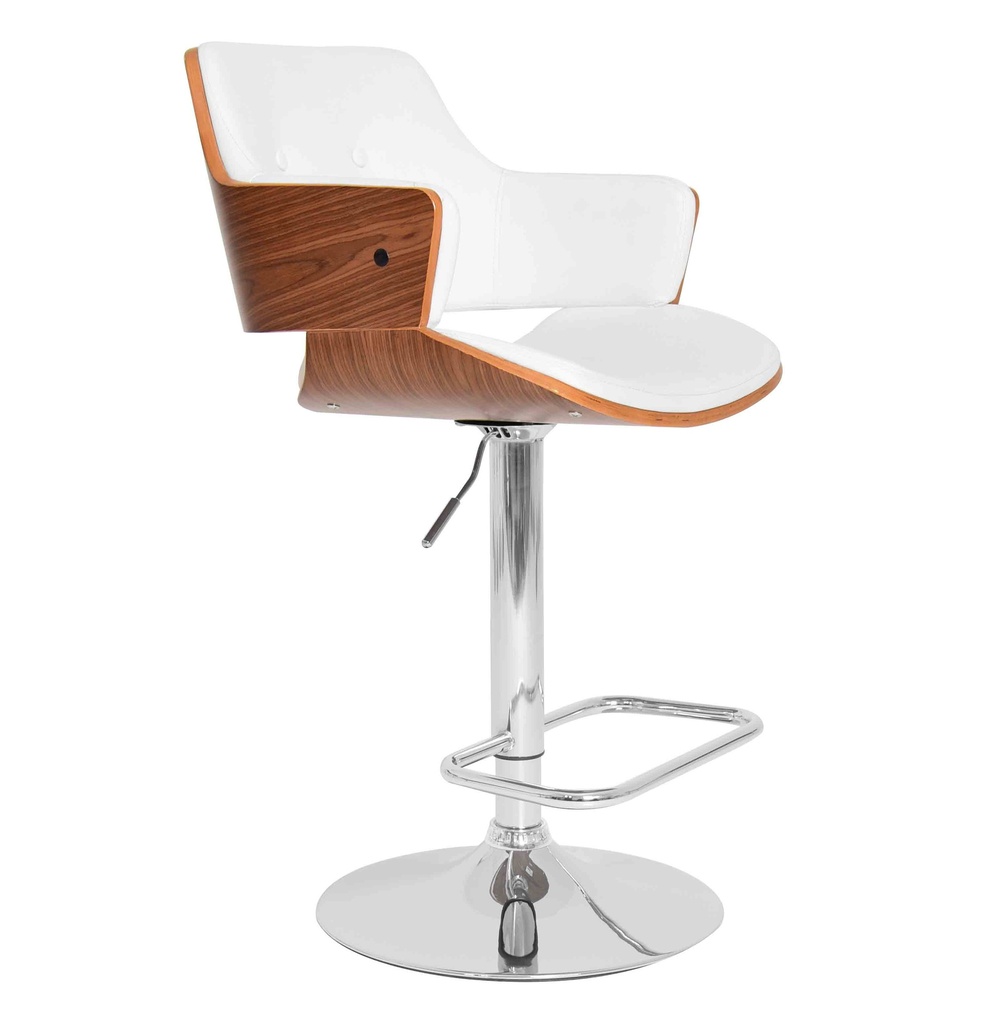 [1340235] Adjustable Height (WHITE Walnut/White)
