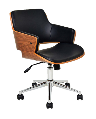 [1340556] Commercial Office Chairs (WALNUT Walnut/Black)