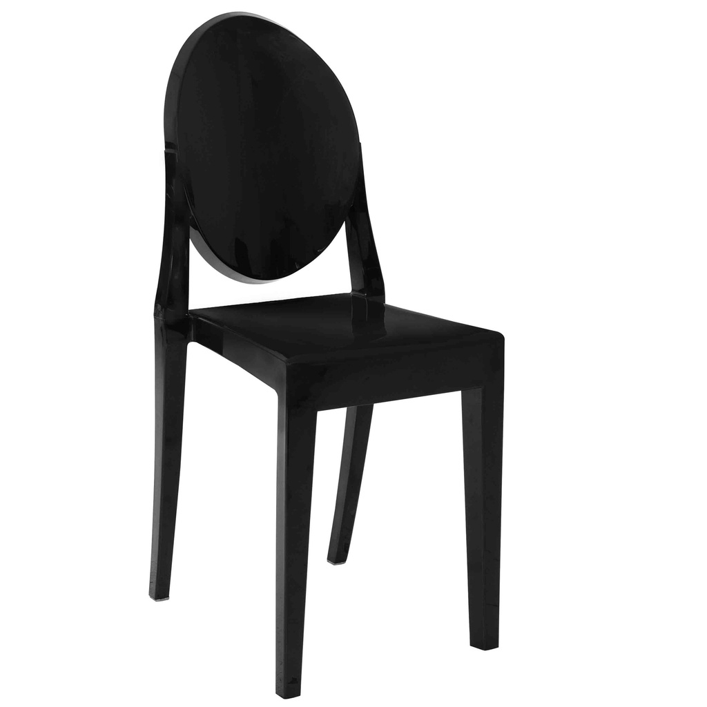 [1355208] Cafe Chair (BLACK Solid Black)