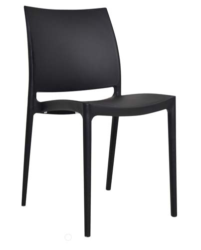 [1356687] Cafe Chair (BLACK)