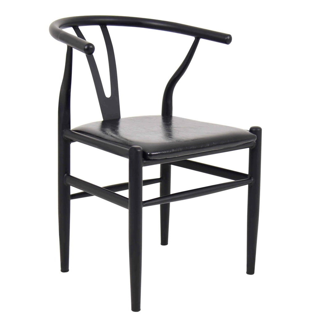 [1358711] Cafe Chair (BLACK Black Blk/Blk)