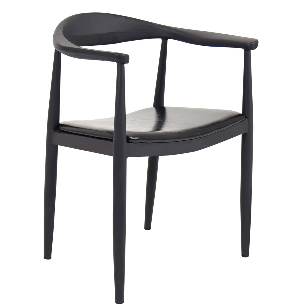 [1358858] Cafe Chair (BLACK Black Blk/Blk)