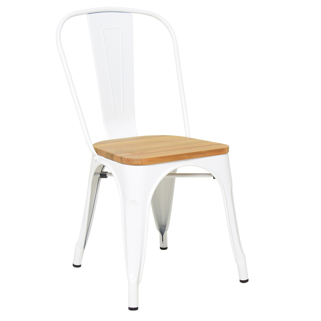 [1359473] Cafe Chair (WHITE White Gloss)