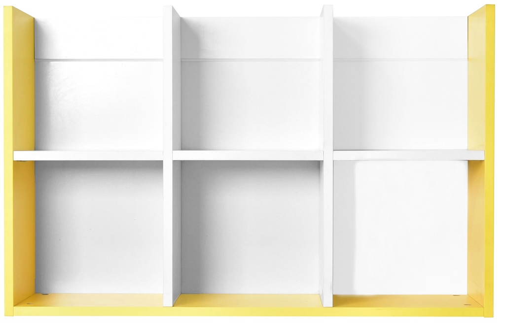 [1023602] Kids Bookshelf/Bookcase (YELLOW Lemon/White)