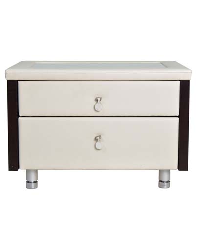 [1072952] Night Stand (WHITE Walnut/White)