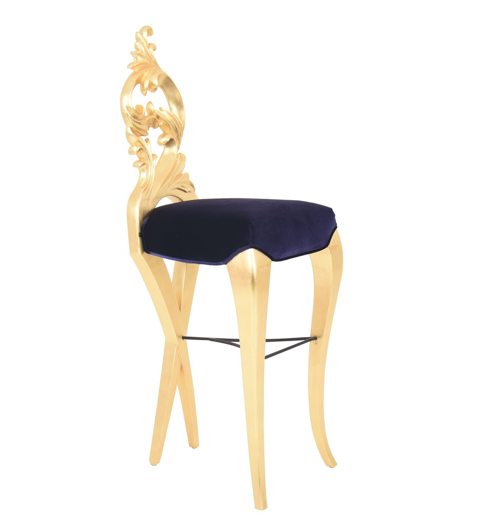 [1108019] Bar Chairs (DARK BLUE Dark Blue)