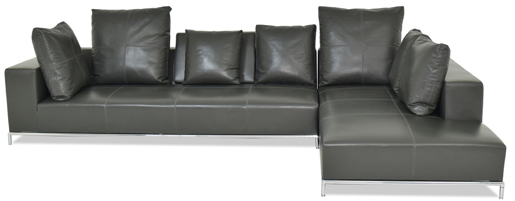 [1171617] Sofa (GREY T-10 Grey Leath)