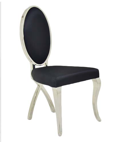[1185850] Dining Chair (LIGHT BROWN S St/Blk Silk F)