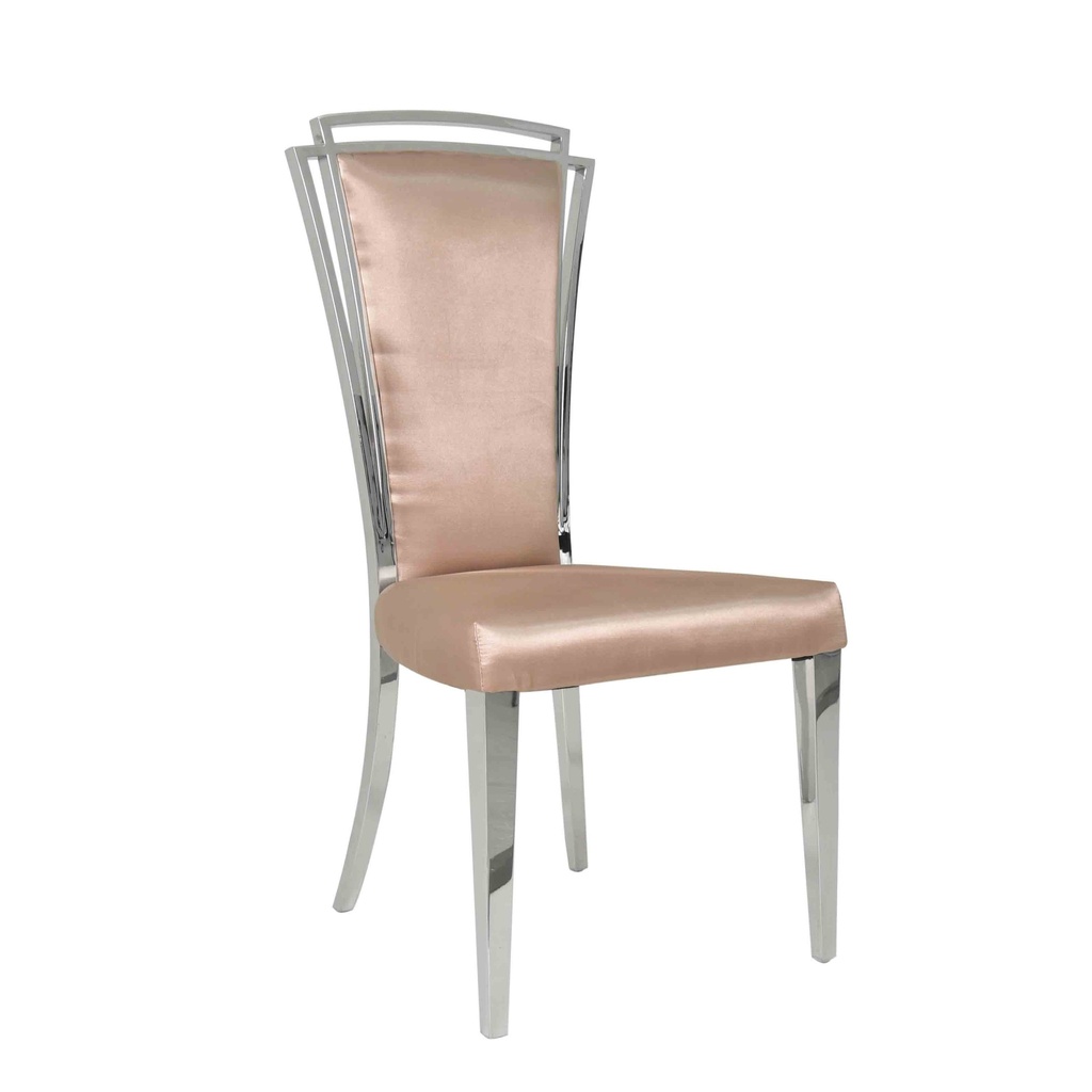 [1186017] Dining Chair (LIGHT BROWN S St/LGld B V F)