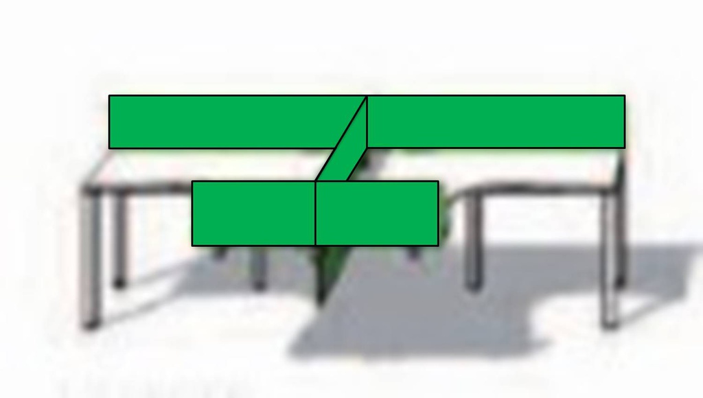 [1090499] Workstation Extension (WHITE White Melamine, 1500 X 3000 X 750)