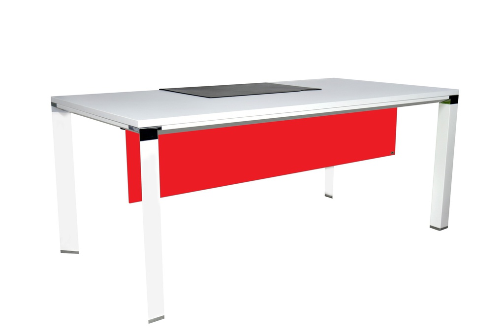 [1177176] Commercial Office Desk (RED White/Red, 1600 X 900 X 750)