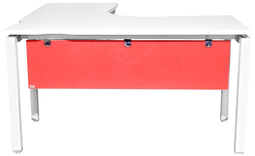 [1177992] Commercial Office Desk (RED White/Red, 1400 X 1400 X 750)