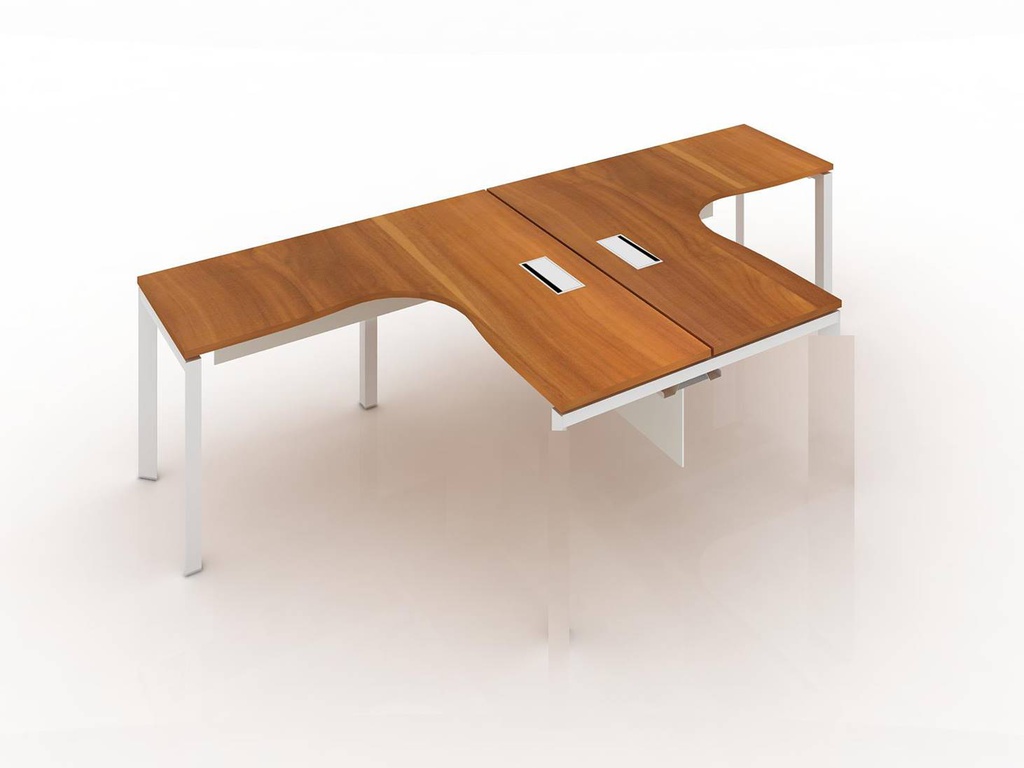 [1212631] Workstation Extension (RED S-28 Rd Ap Wh L, 1400 X 3020 X 750)