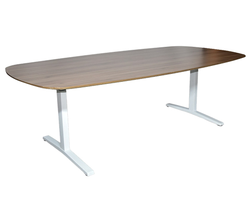 [1301472] Commercial Boardroom Table (WALNUT S-43 Walnut+Wht, 2400 X 1200 X 750)