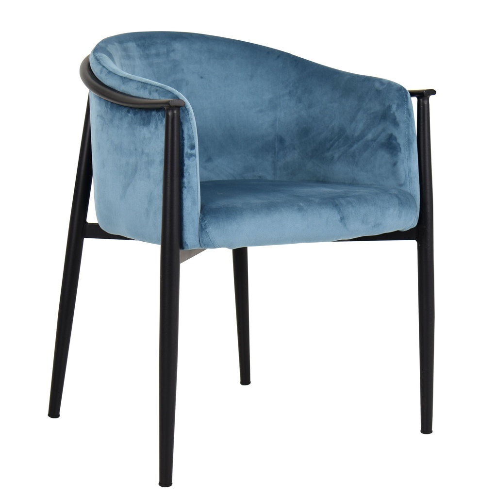 [1391046] Cafe Chairs  (Blue Velvet)