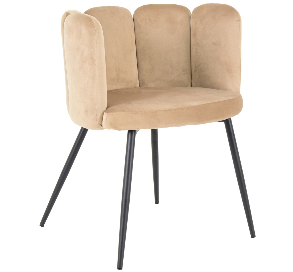 [1391107] Cafe Chairs  (Ivory Velvet)