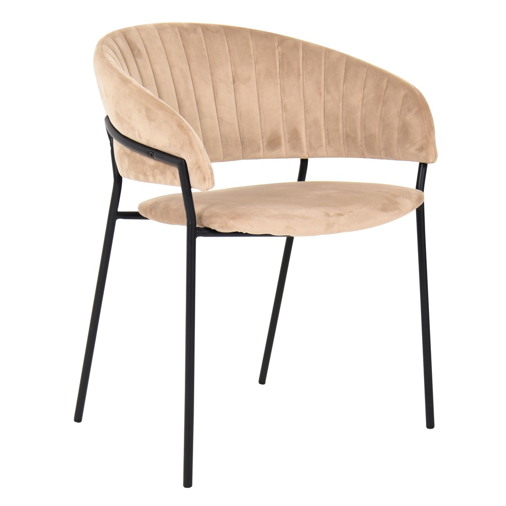 [1391480] Cafe Chairs  (Ivory Velvet)