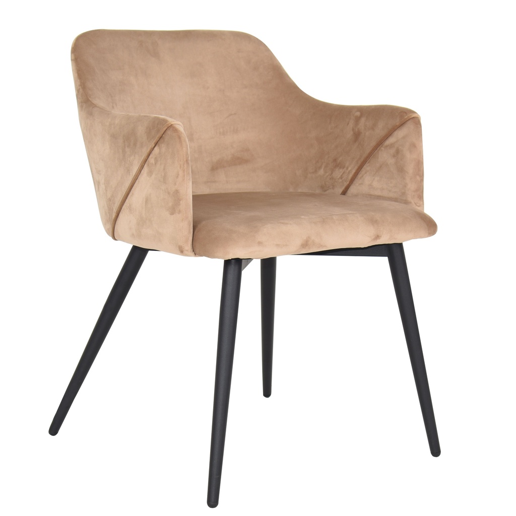 [1391787] Cafe Chairs  (Ivory Velvet)
