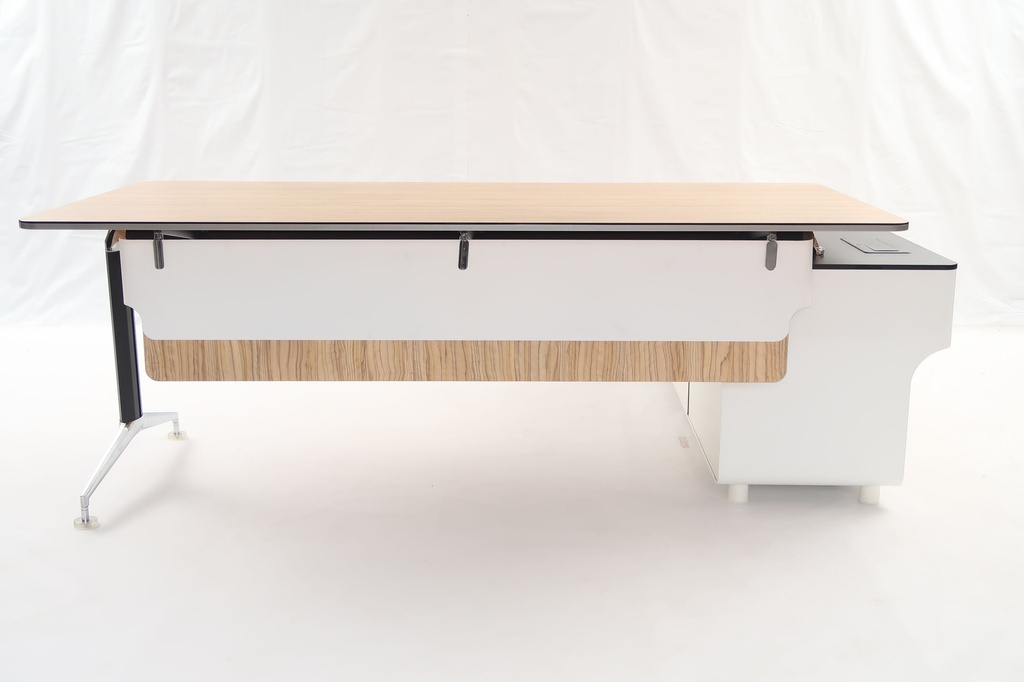 [1206050] Commercial Office Desk (LIGHT BROWN Mel OW S-39+SLg)