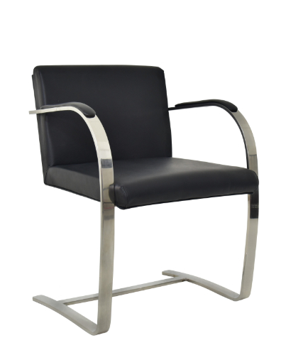 [1199185] Executive Visitor Chairs (BLACK Blk Leather 815)
