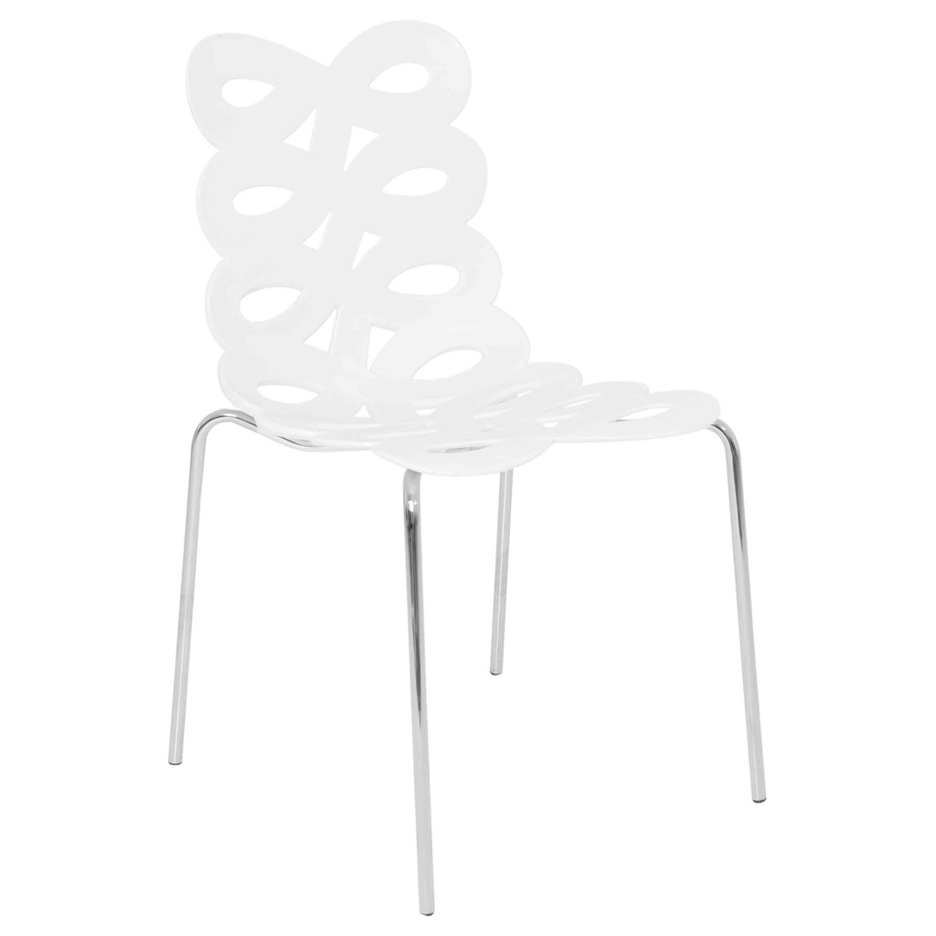 [1192742] Cafe Chair (WHITE White Alyssum)
