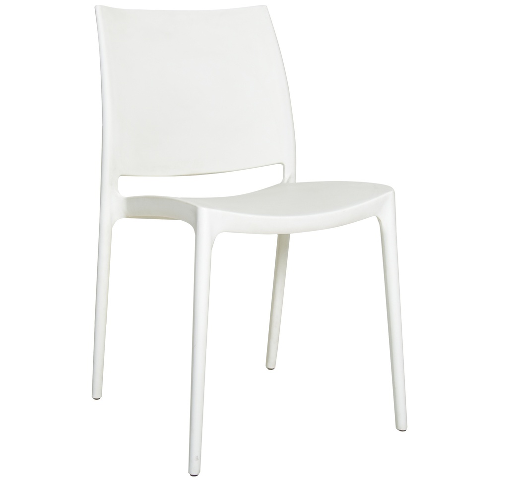 [1193022] Cafe Chair (WHITE Lilly White - PANTONE 11-4301 TPG)