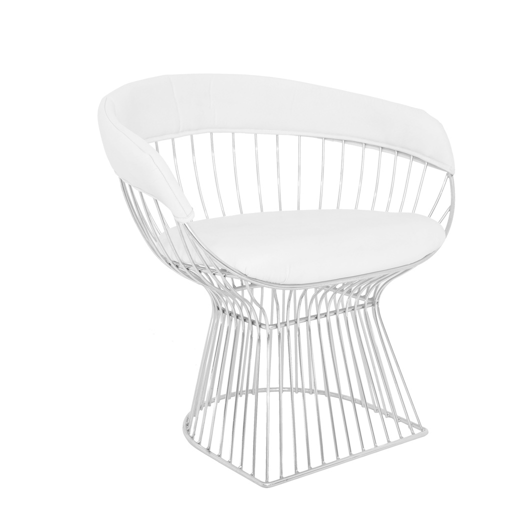 [1191110] Cafe Chair (WHITE Icicle - PANTONE 12-5201 TPG)
