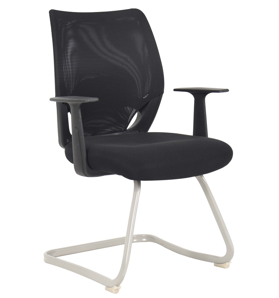 [1258103] Visitor Office Chair (BLACK Black Blk/Blk)