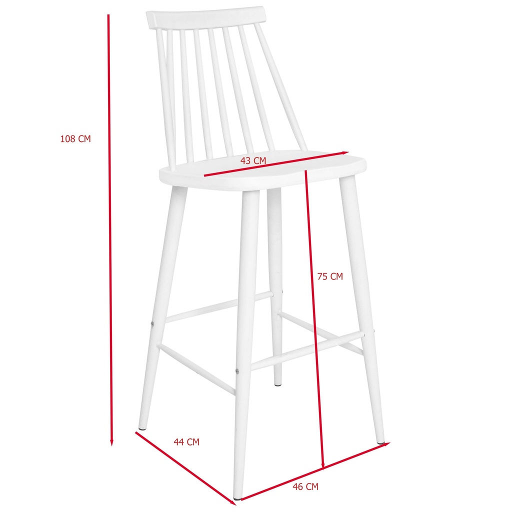[1325423] Bar Height > 70cm (WHITE N9.25/)