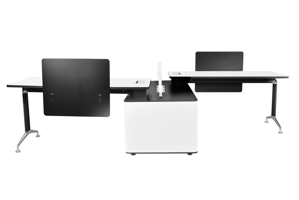 [1206135] 2 Seat Work Station (WHITE Mel S-29 Wh+BM)