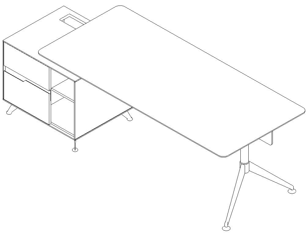 [1282986] Commercial Managers Table (WHITE White S-29)