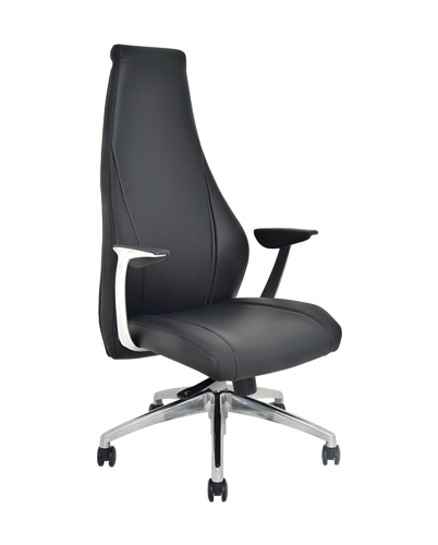 [1221947] Executive Office Chair (BLACK 1049 BLACK PU)