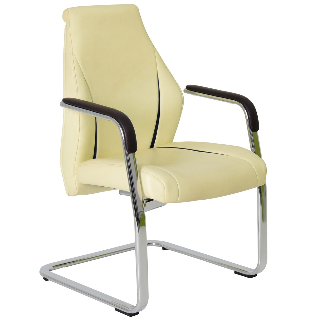 [1222173] Visitor Office Chair (BLACK 1049 BLACK PU)