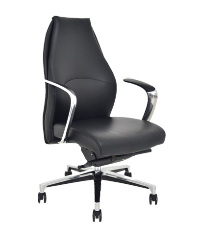 [1239713] Executive Office Chair (BLACK 1049 BLACK PU)