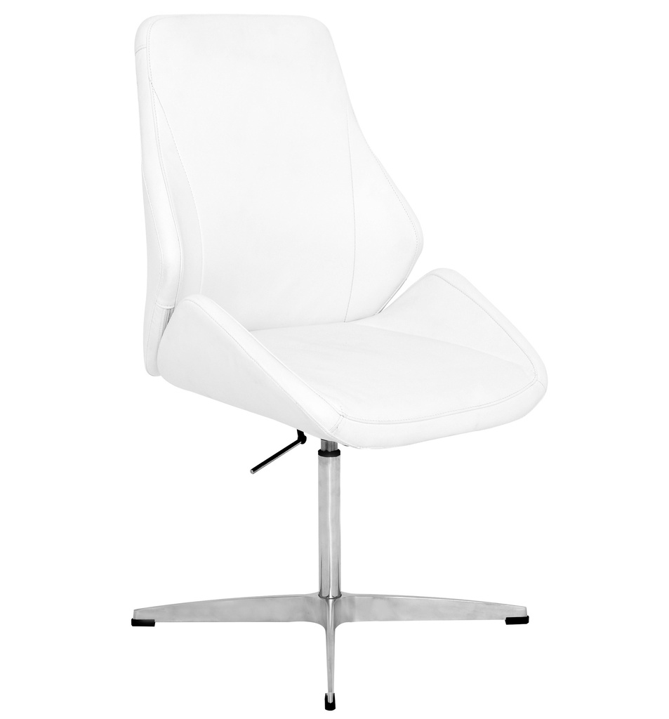 [1222593] Executive Office Chair (WHITE Leather White)
