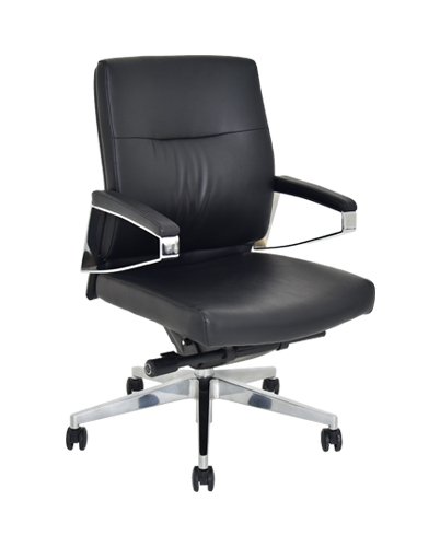 [1240139] Executive Office Chair (BLACK 1049 BLACK PU)