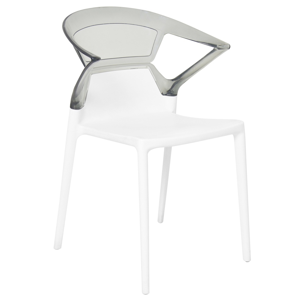 [1260106] Cafe Chair (WHITE Star White - PANTONE 11-4202 TPG)