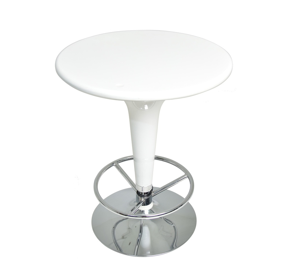 [1251906] Cafe/Bar Table (WHITE Star White - PANTONE 11-4202 TPG)