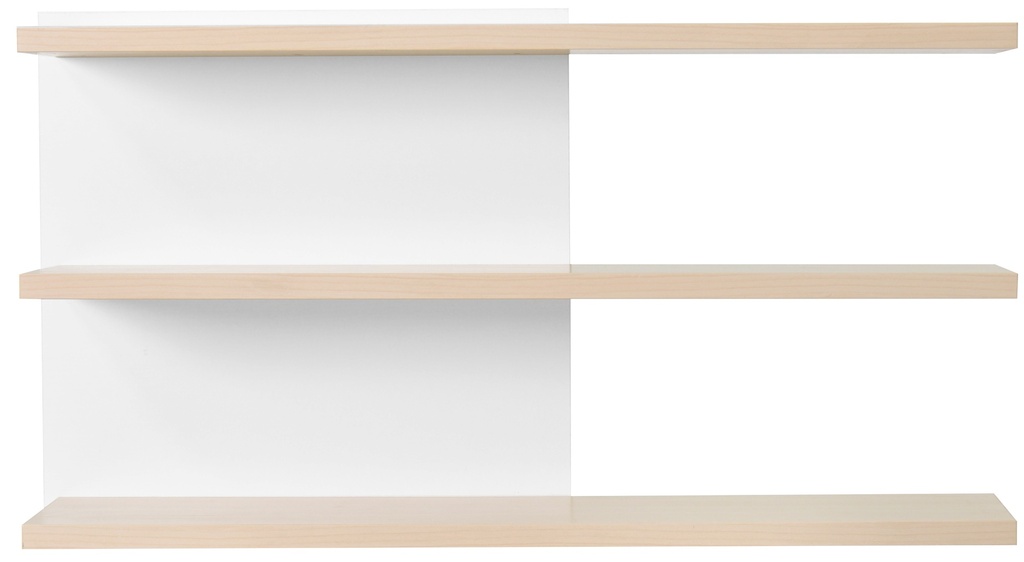 [1301922] Wall Shelf (MAPLE Maple/White)