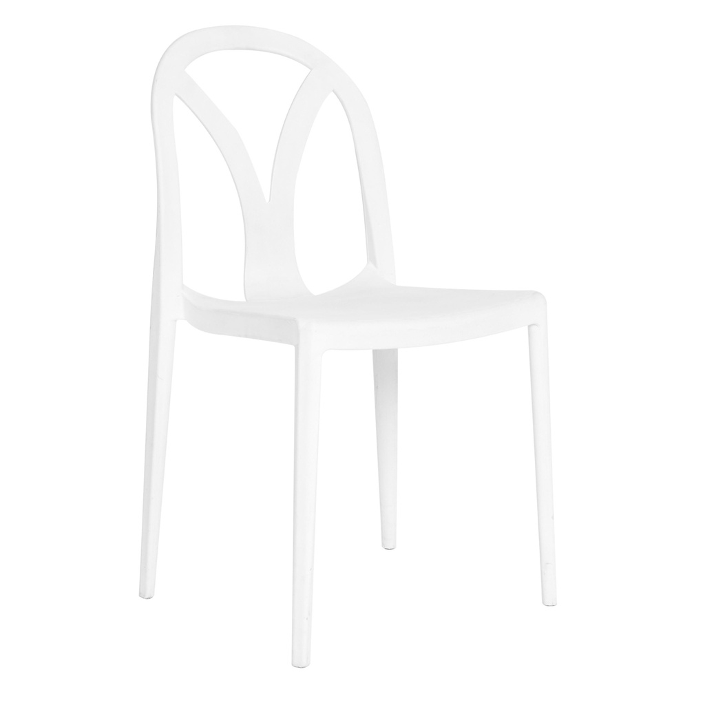 [1271492] Cafe Chair (WHITE Blanc de Blanc - PANTONE 11-4800 TCX)