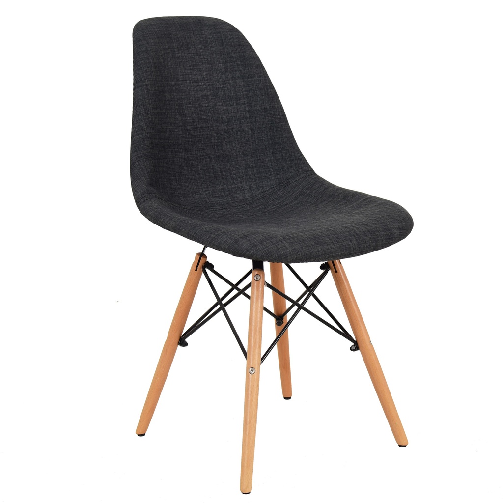 [1329605] Cafe Chair (BLACK Natural + Black)