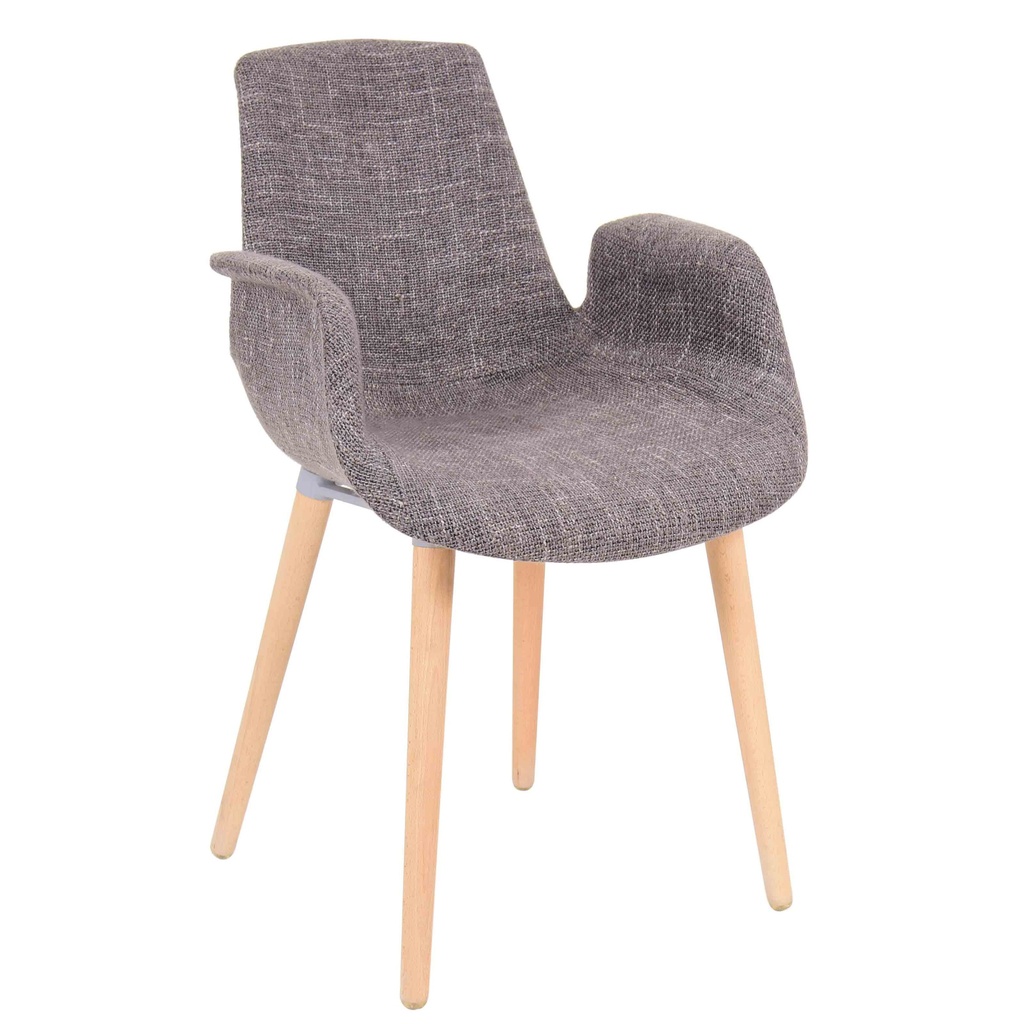 [1329667] Cafe Chair (BLACK Natural + Black)