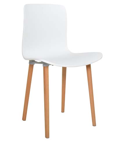 [1273670] Cafe Chair (WHITE Blanc de Blanc - PANTONE 11-4800 TCX)
